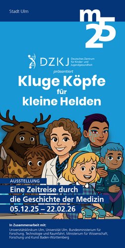 Ausstellung Eine Zeitreise durch die Geschichte der Medizin - Einladungsflyer