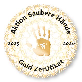 Aktion Saubere Hände - Goldzertifikat 2025/2026