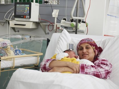 Patientin der neuen Station Känguru_UK Ulm