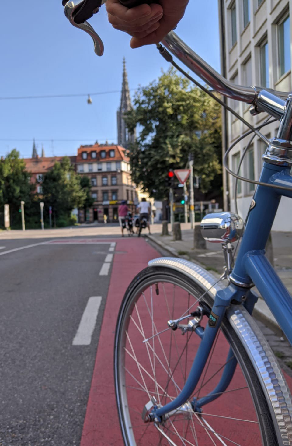 Fahrrad vor dem Ulmer Münster