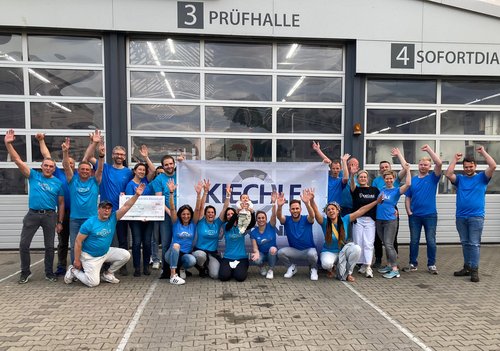 Gruppenbild Mitarbeiter*innen der Firma Kiechle Bremsendienst GmbH