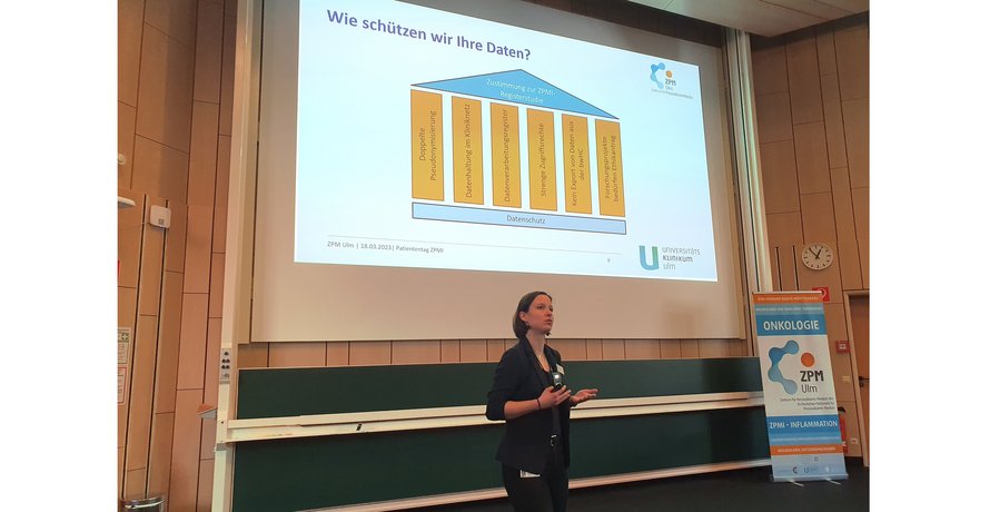 M. Sc. Rika Jurkschat hält einen Vortrag über Datensicherheit