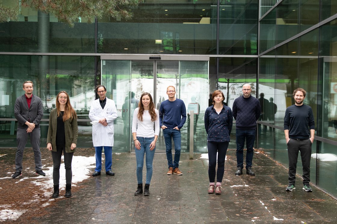 (v.l.): Rüdiger Groß, Carina Conzelmann, Prof. Martin Wagner, Jana Krüger, Prof. Alexander Kleger, Dr. Sandra Heller, Prof. Jan Münch and Dr. Janis Müller