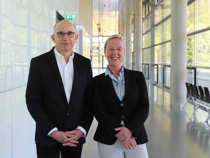 Professorin Dr. Konstanze Döhner und Professor Dr. Hartmut Döhner in der Uniklinik Ulm.