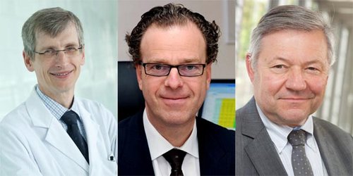 Prof. Dr. Thomas Seufferlein, Dr. Joachim Stumpp, Albert Müller (v.l.)_UK Ulm, privat
