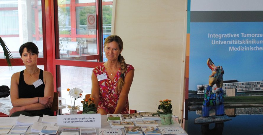 Ausstellerstand CCCU-Ernährungsberatung und /-Sportwissenschaften