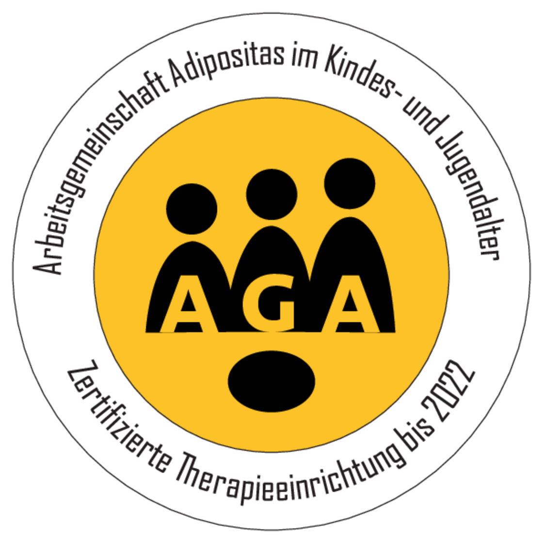 Logo "Zertifizierte Therapieeinrichtung der Arbeitsgemeinschaft Adipositas im Kindes- und Jugendalter"
