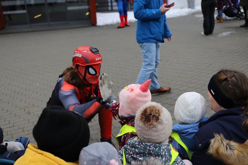 Besonders Spiderman hat es den Kindern auch angetan.