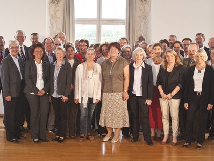 Jubilare, Abteilungsleiter und Vorstand des Universitätsklinikums Foto: UK Ulm)