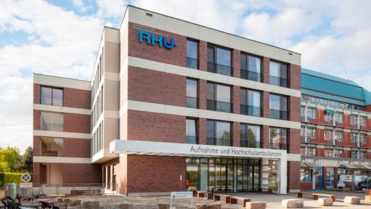 View of the RKU university outpatient clinic building