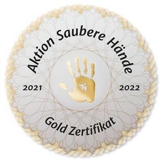 "Aktion Saubere Hände" Gold-Zertifikat