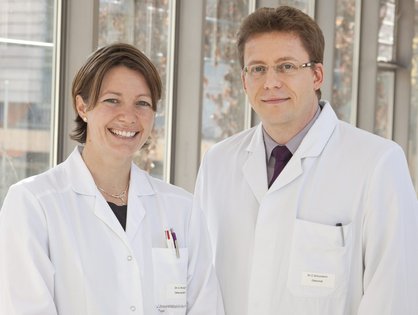 Dr. Kropf-Sanchen und PD Dr. Schumann (Foto: UK Ulm).