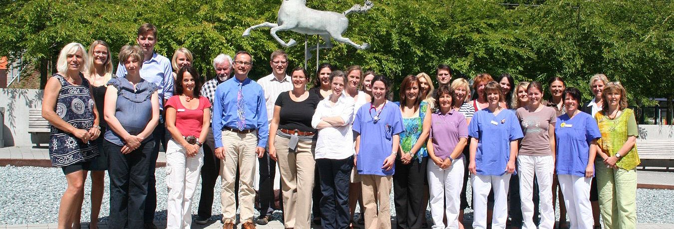 Group Photo of the Division of Pediatric Endocrinology and Diabetes at the Department of Pediatrics and Adolescent Medicine of Ulm University